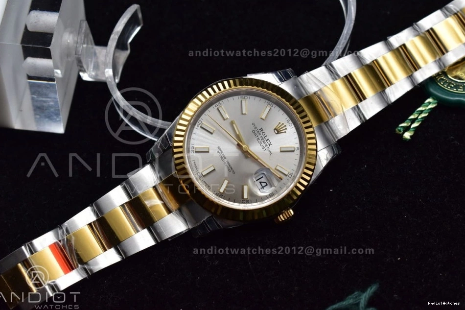on 41 596 1:1 VSF 904L Bracelet YG SS Edition Oyster Dial Silver GoAnywhere 126333 Best VS DateJust 0130